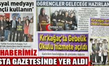 ÜÇ HABERİMİZ POSTA GAZETESİNDE