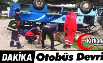 SON DAKİKA.. OTOBÜS DEVRİLDİ