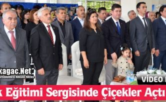KIRKAĞAÇ HALK EĞİTİMİ SERGİSİNDE ÇİÇEKLER AÇTI