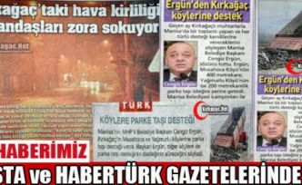 ÜÇ HABERİMİZ POSTA ve HABERTÜRK GAZETESİNDE