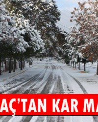 KIRKAĞAÇ'TAN KAR MANZARALARI