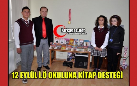 12 EYLÜL İ.Ö OKULUNA KİTAP DESTEĞİ