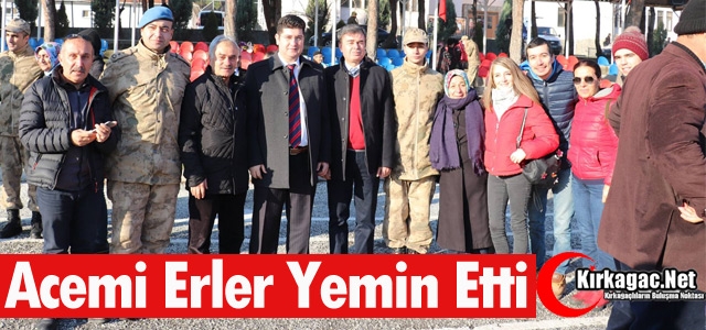 1998/4 VE 373. KISA DÖNEM ACEMİ ERLER YEMİN ETTİ