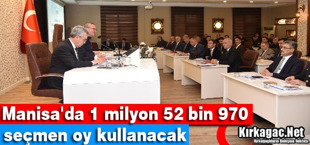 1 MİLYON 52 BİN 970 SEÇMEN OY KULLANACAK