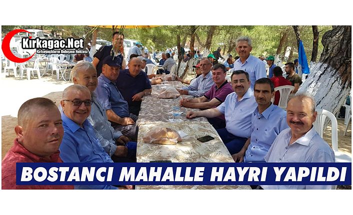 BOSTANCI MAHALLE HAYRI YAPILDI