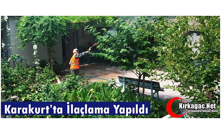 KARAKURT’TA İLAÇLAMA YAPILDI