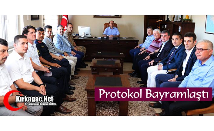 KIRKAĞAÇ’TA PROTOKOL BAYRAMLAŞTI