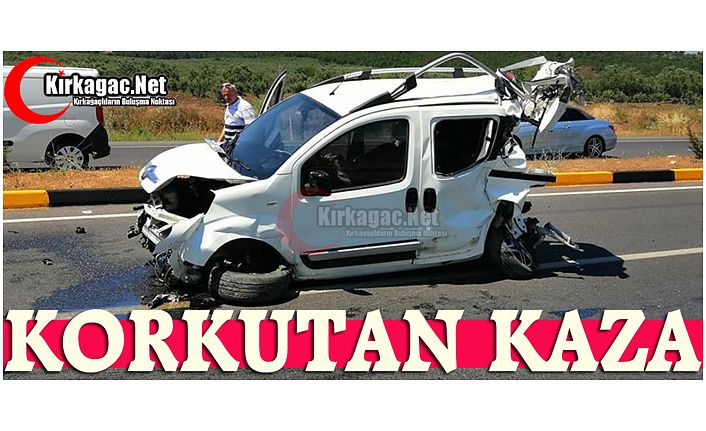 KORKUTAN KAZA 1 YARALI