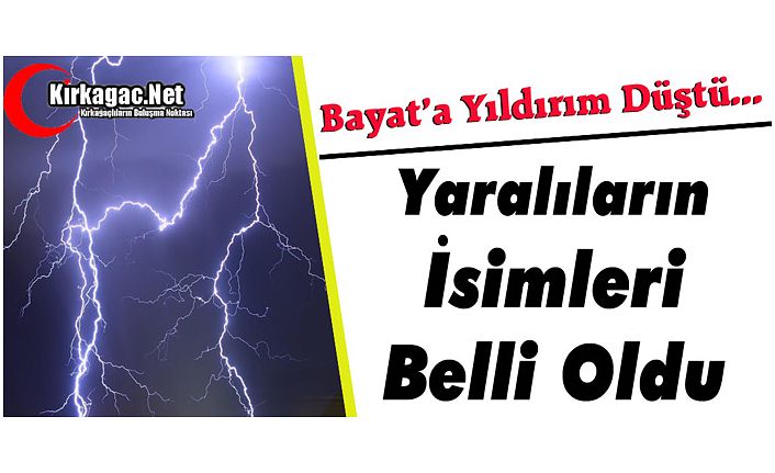 YARALILARIN İSİMLERİ BELLİ OLDU