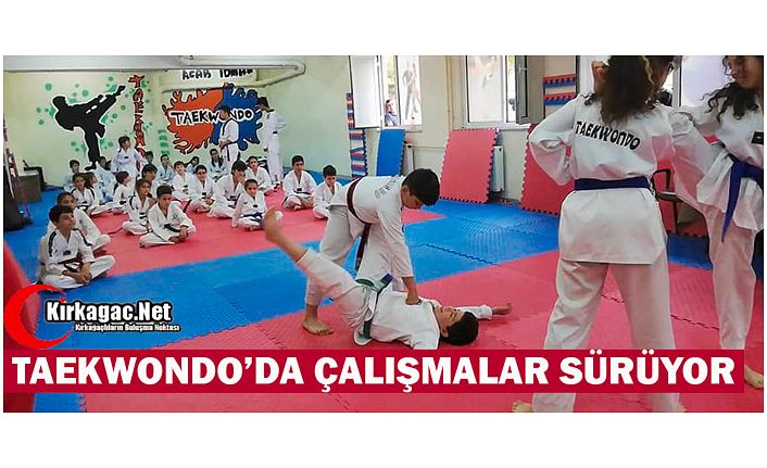 TAEKWONDO’DA ÇALIŞMALAR SÜRÜYOR