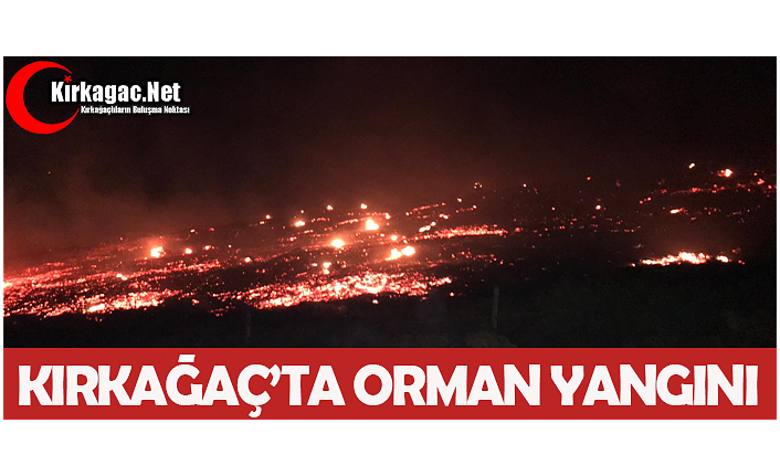 KIRKAĞAÇ'TA ORMAN YANGINI