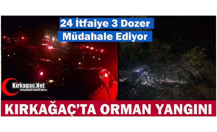 KIRKAĞAÇ’TA ORMAN YANGINI