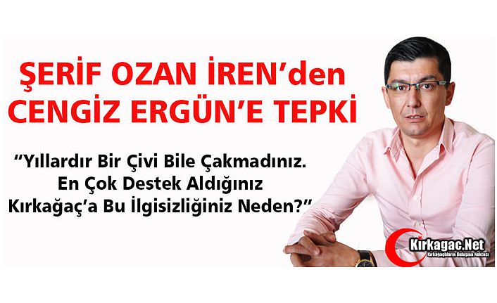 CHP’Lİ İREN’DEN BÜYÜKŞEHİR’E TEPKİ