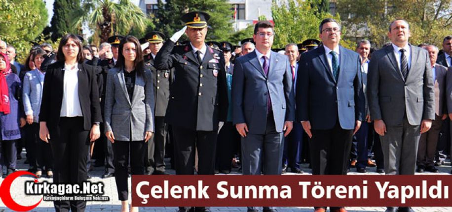 29 EKİM ÇELENK SUNMA TÖRENİ İLE BAŞLADI