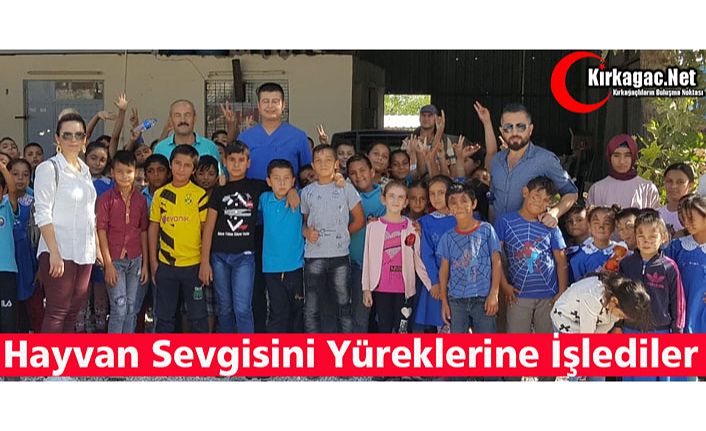 HAYVAN SEVGİSİNİ YÜREKLERİNE İŞLEDİLER