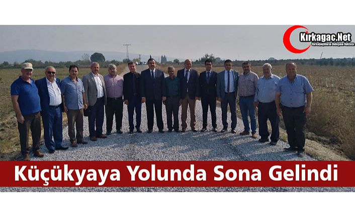 KÜÇÜKYAYA YOLUNDA ÇALIŞMALAR SONA ERDİ