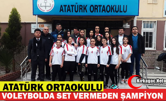 ATATÜRK ORTAOKULU SET VERMEDEN ŞAMPİYON