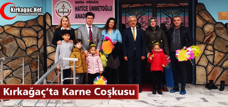 KIRKAĞAÇ'TA ÖĞRENCİLERİN KARNE COŞKUSU