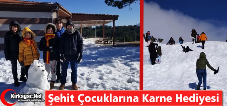 ŞEHİT ÇOCUKLARINA KARNE HEDİYESİ