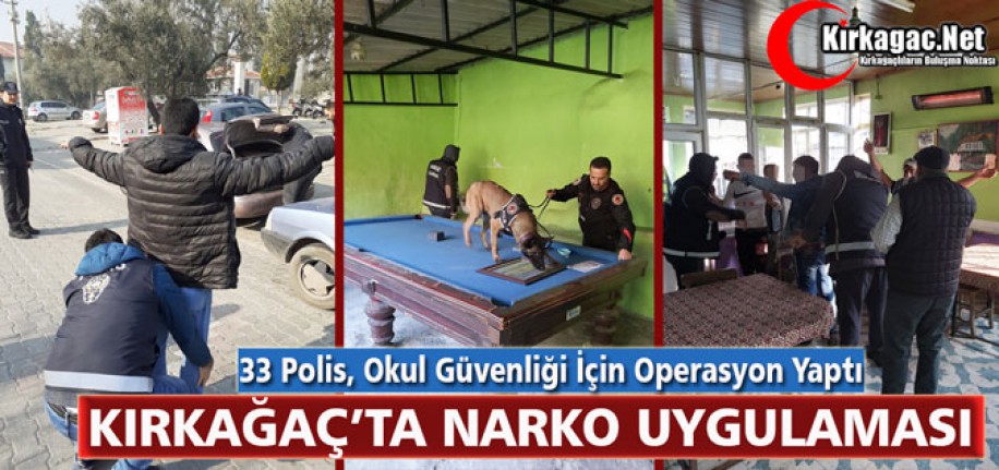 POLİSTEN KIRKAĞAÇ’TA NARKO UYGULAMASI