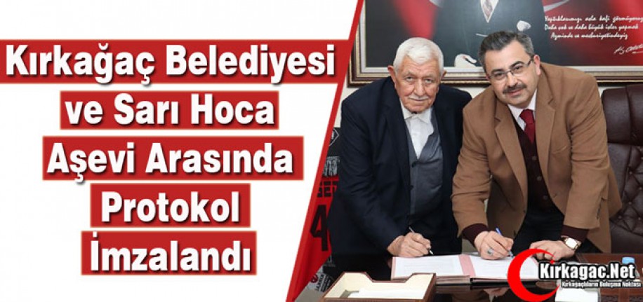 BELEDİYE ve SARI HOCA AŞEVİ ARASINDA PROTOKOL İMZALANDI