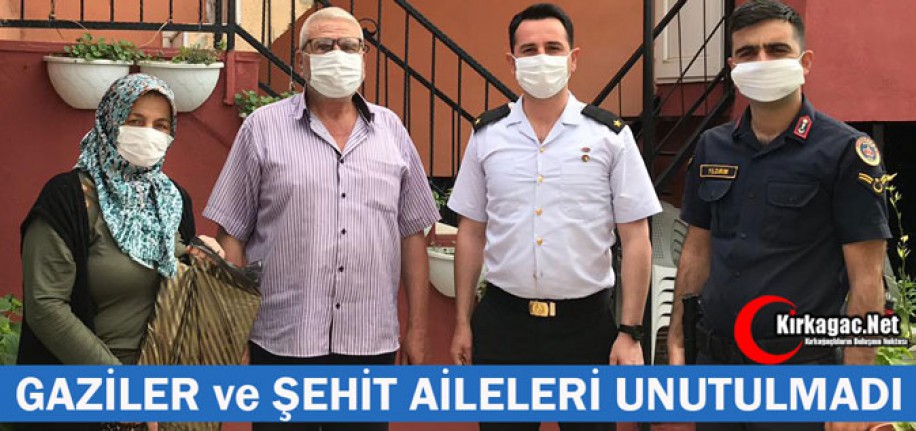 GAZİLER ve ŞEHİT AİLELERİ UNUTULMADI