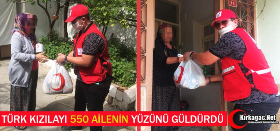 TÜRK KIZILAYI 550 AİLENİN YÜZÜNÜ GÜLDÜRDÜ