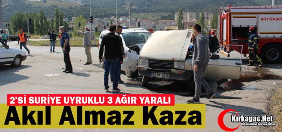 AKIL ALMAZ KAZA 3 AĞIR YARALI