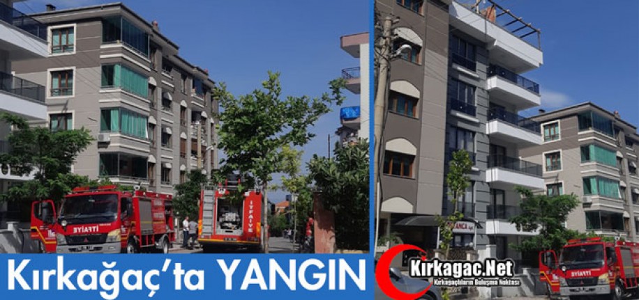 KIRKAĞAÇ'TA KORKUTAN YANGIN