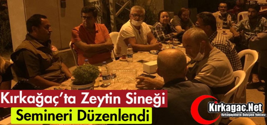 KIRKAĞAÇ'TA ZEYTİN SİNEĞİ SEMİNERİ İLGİ GÖRDÜ