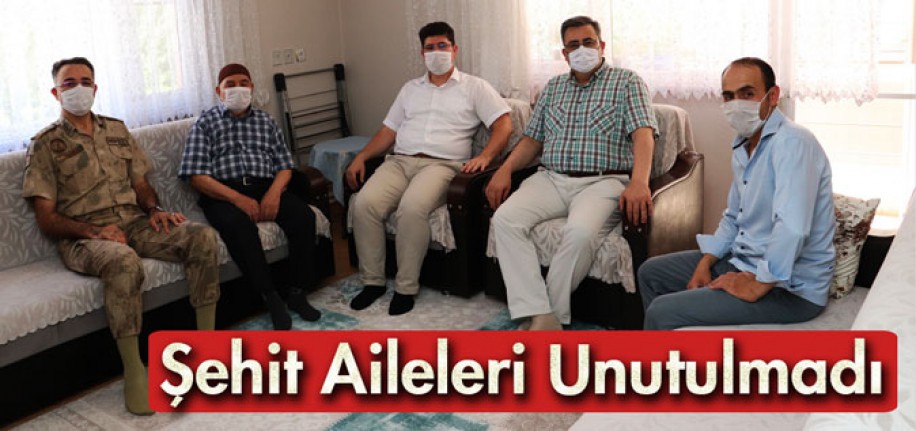 BAYRAMDA ŞEHİT AİLELERİ UNUTULMADI