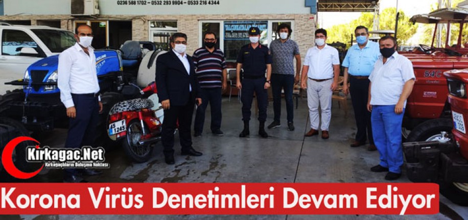 KIRKAĞAÇ'TA KORONA VİRÜS DENETİMİ