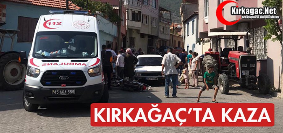 KIRKAĞAÇ'TA KAZA 2 YARALI