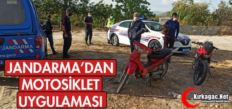 JANDARMA'DAN MOTOSİKLET UYGULAMASI