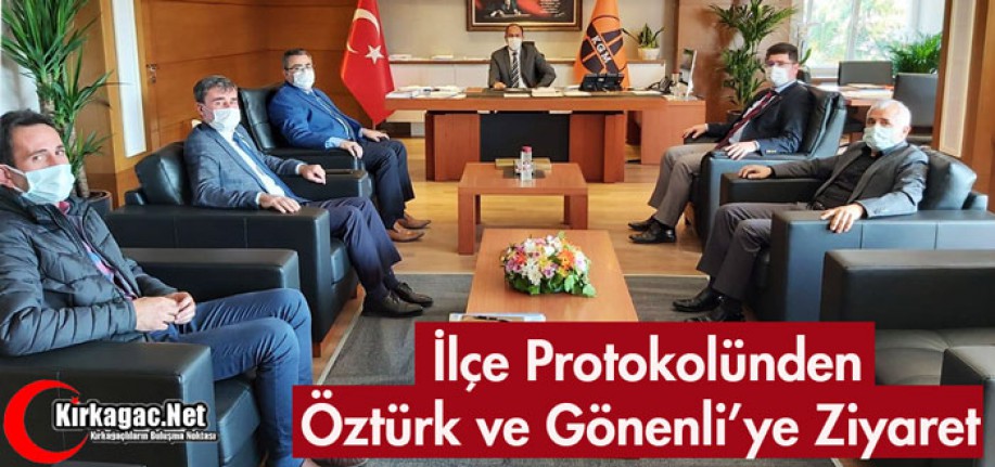 İLÇE PROTOKOLÜNDEN ÖZTÜRK ve GÖNENLİ'YE ZİYARET