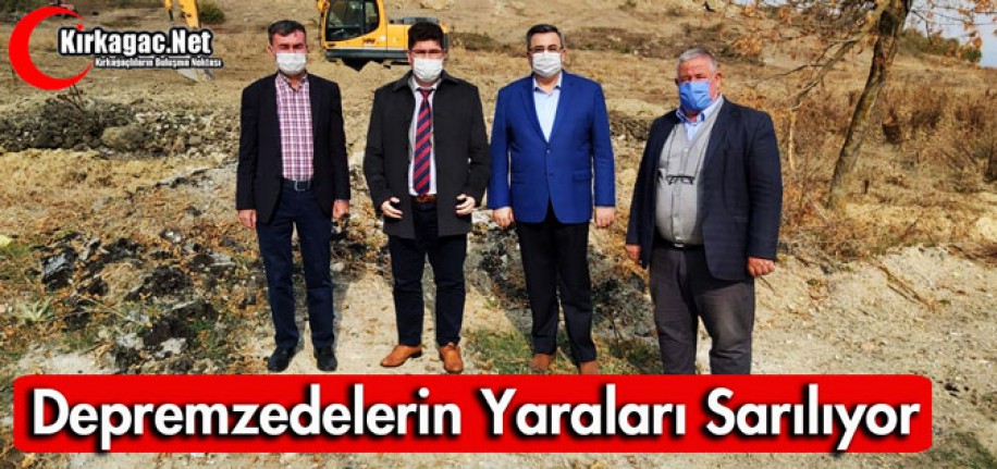 KIRKAĞAÇ'TA DEPREMZEDELERİN YARALARI SARILIYOR