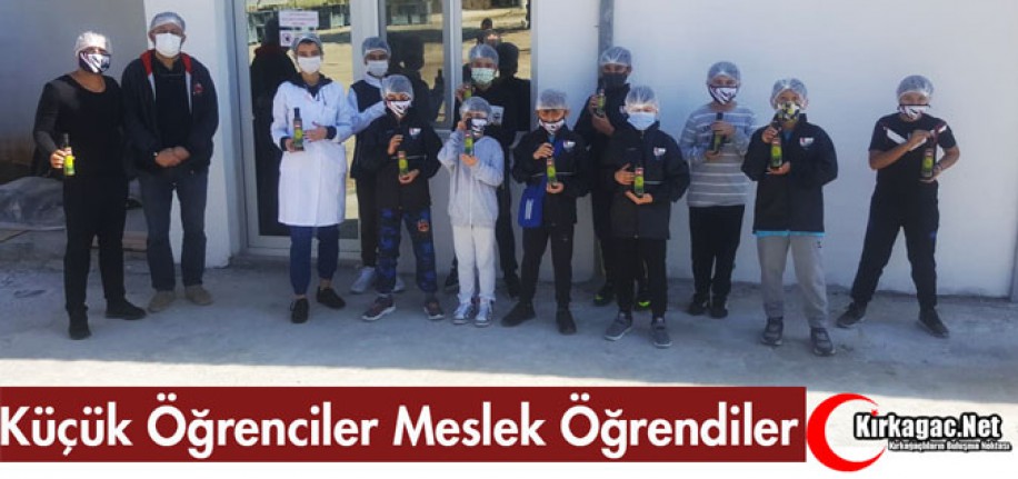 KÜÇÜK ÖĞRENCİLER, MESLEK ÖĞRENDİLER