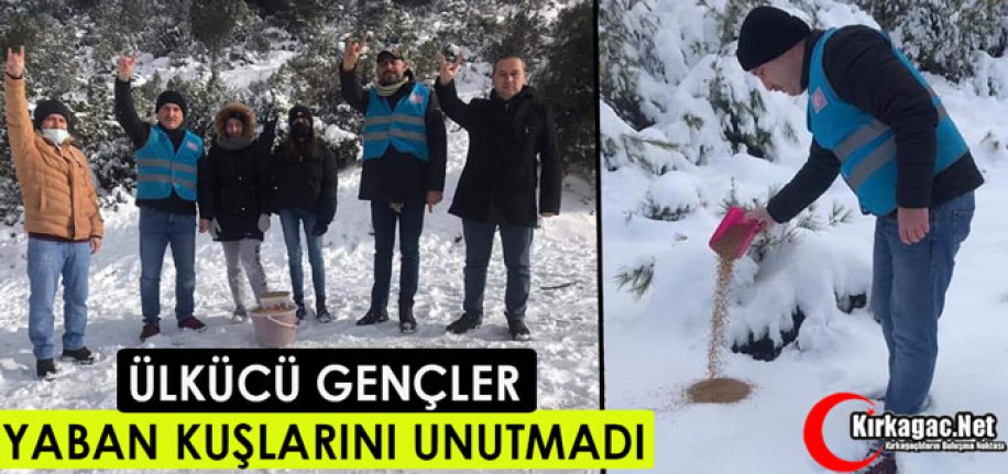 ÜLKÜCÜ GENÇLER YABAN KUŞLARINI UNUTMADI