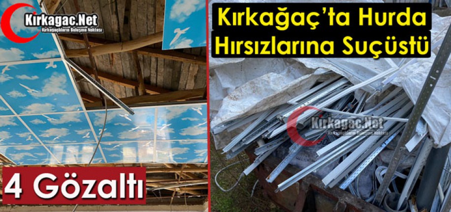 HURDA HIRSIZLARINA JANDARMA’DAN SUÇÜSTÜ