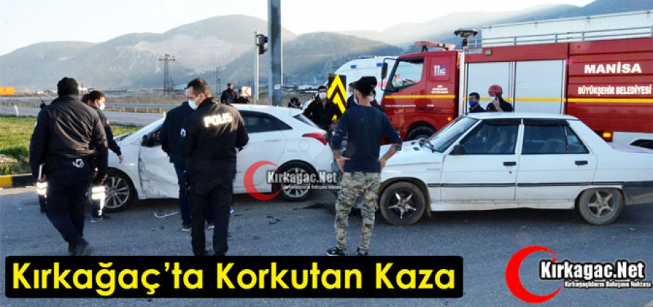 KIRKAĞAÇ’TA KORKUTAN KAZA