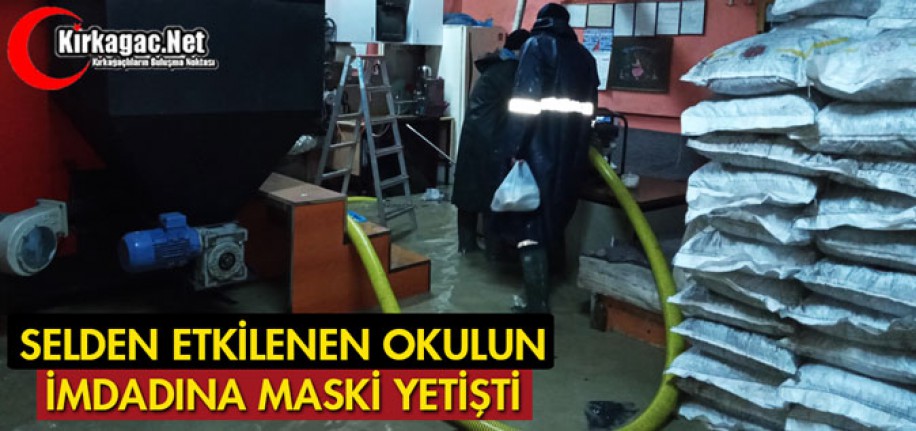 SELDEN ETKİLENEN OKULUN İMDADINA MASKİ YETİŞTİ