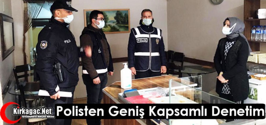 POLİSTEN KIRKAĞAÇ'TA GENİŞ KAPSAMLI DENETLEME