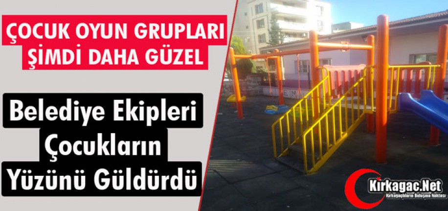 BELEDİYE EKİPLERİ ÇOCUKLARIN YÜZÜNÜ GÜLDÜRDÜ