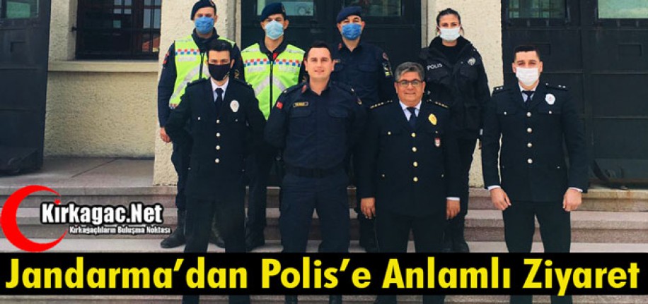 JANDARMA’DAN POLİSE ANLAMLI ZİYARET