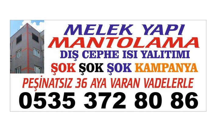 KIRKAĞAÇ MELEK YAPI MANTOLAMA-ISI YALITIM-İÇ ve DIŞ CEPHE BOYA-ALÇI-KARTONPİER