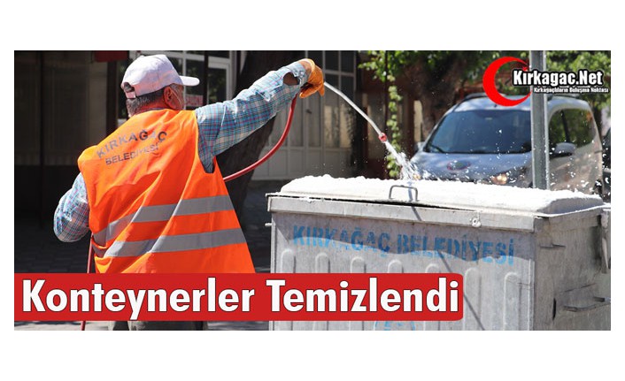 KONTEYNERLER TEMİZLENDİ