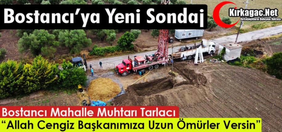 BOSTANCI'YA YENİ SONDAJ