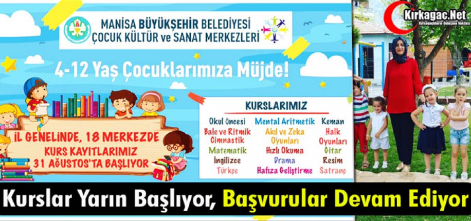 KURSLAR YARIN BAŞLIYOR, BAŞVURULAR DEVAM EDİYOR