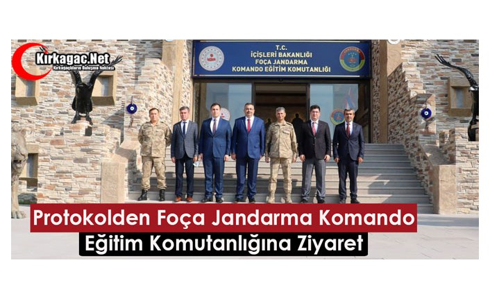 PROTOKOLDEN FOÇA JANDARMA EĞİTİM KOMUTANLIĞINA ZİYARET