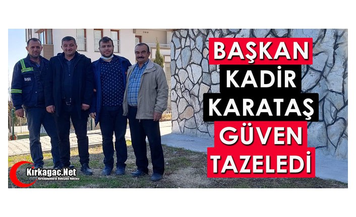 KIRKAĞAÇ TOKİ 1. KISIMDA BAŞKAN YİNE KADİR KARATAŞ